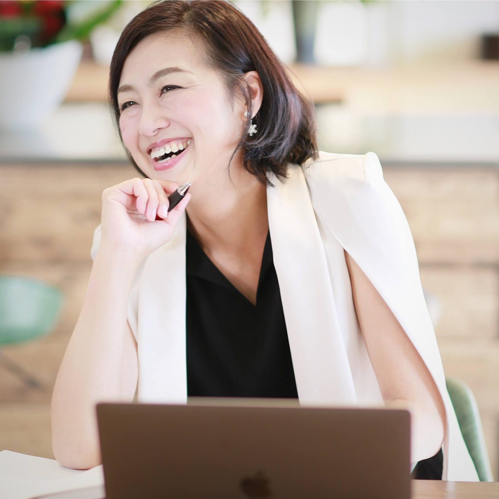 笑顔の花輪さん